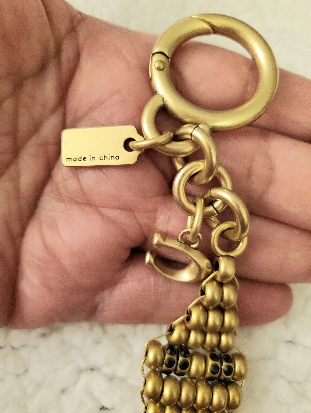 NWOT COACH Lunar New Year Beaded Snake Bag Charm - Picture 5 of 6